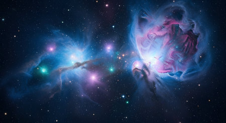 Galaxy and nebula. Elements of this image furnished by NASAの素材