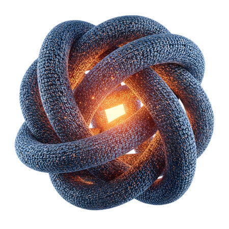 3d rendering of an abstract sphere in the form of a ring isolated on white backgroundの素材