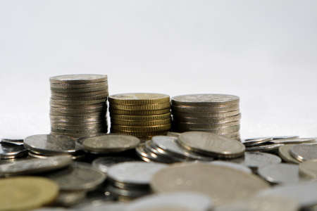 Saving money concept.money coin stack growing business