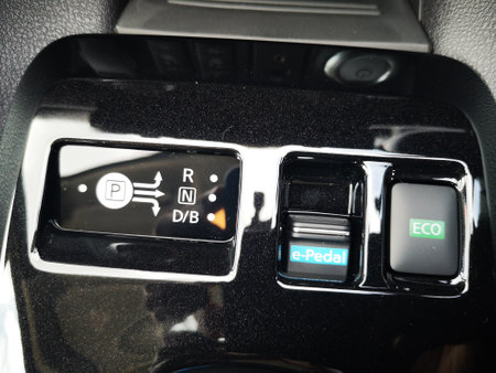 Bukit Tinggi Pahang,Malaysia - 24 Julai, 2019: Nissan Leaf Electric Car at motorshow in Aurel Sanctuary Bentong Pahangのeditorial素材