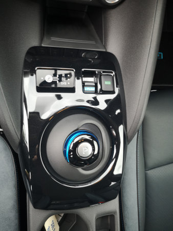 Bukit Tinggi Pahang,Malaysia - 24 Julai, 2019: Nissan Leaf Electric Car at motorshow in Aurel Sanctuary Bentong Pahangのeditorial素材