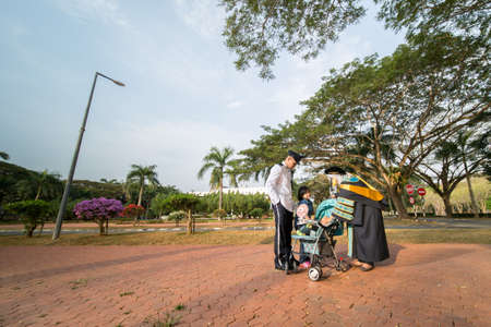 Sintok, Kedah, Malaysia - Circa October, 2019 - Asian university student celebrating graduation outdoorのeditorial素材
