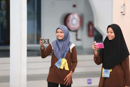 Kedah Malaysia - Circa Mei 2016 : a group of Northern Malaysia University (UUM) students in outdoor...
