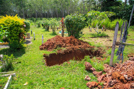 Kuala Lumpur, Malaysia may 2020 - Health workers wearing a PPE suit at graveyard during a funeral for Covid-19 victim in Kuala Lumpur.のeditorial素材