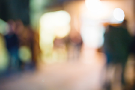 Blurred background with people.