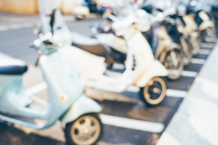 Blurred italian street.の写真素材