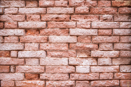 Old red brick wall.の写真素材