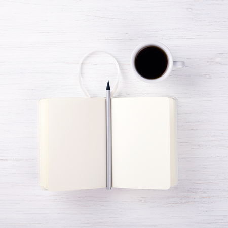 A cup of coffee on the table.の写真素材
