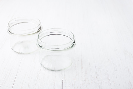 Two little jars.の写真素材