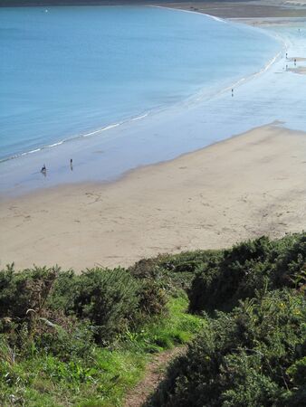 Pembroke VIII  walking to the beachの写真素材