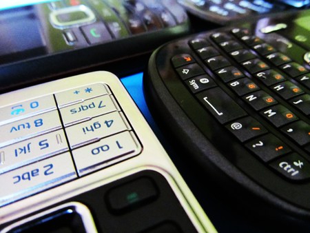 Mobile phone keypadsの写真素材