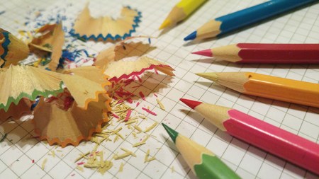 Coloured pencilsの写真素材