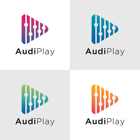 Play is made from a combination of audio elementsのイラスト素材