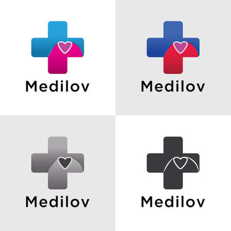 Medical is made from a combination of Love elementsのイラスト素材