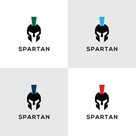 Spartan combined from Geometric elementsのイラスト素材