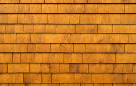 Cedar shingles rustic background texture の写真素材