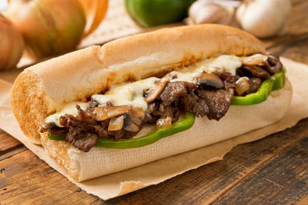 Steak and Cheese Subの写真素材