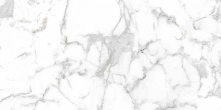 white color base with dark veins natural marble statuario design polished surfaceの写真素材