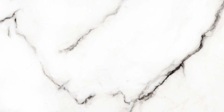 white color base with dark veins natural marble statuario design polished surfaceの写真素材