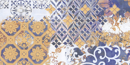 multi color design pattern for wall tiles and wallpaper useの写真素材