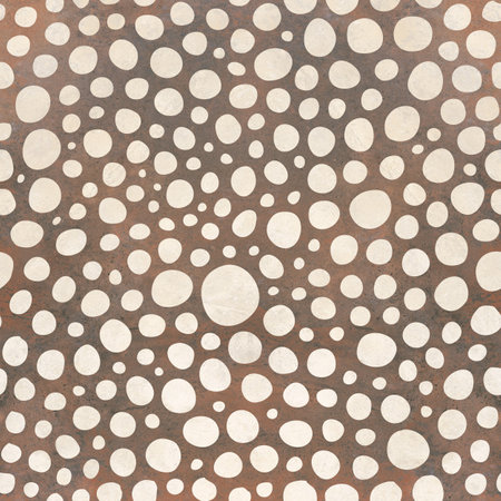 brown color round pattern design for wall tiles and wall paper imageの写真素材