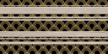 brown and black color Geometric design shapes illustration image use for wall tiles and wall paperの写真素材