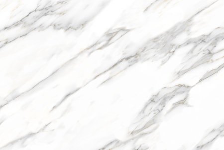white color polished finish natural statuario marble design with natural veinsの写真素材