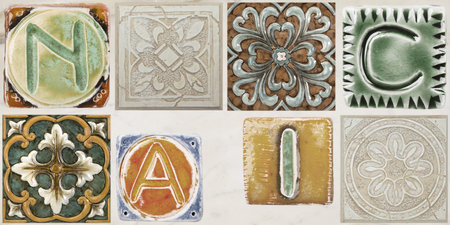 wall tiles design pattern for wallpaper ceramic tile textureの写真素材