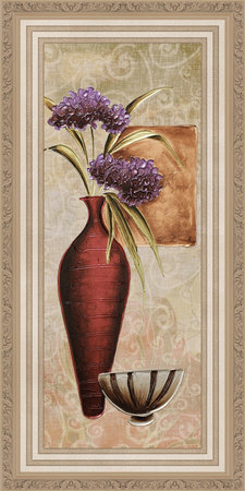 flower pot design for wall tiles and wall paperの写真素材