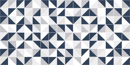 white and navy blue triangle pattern design for wall tiles and wallpaperの写真素材