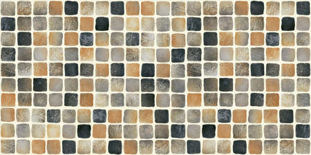 multi color mosaic tiles design use for ceramic wall and floor tiles and wall paperの写真素材