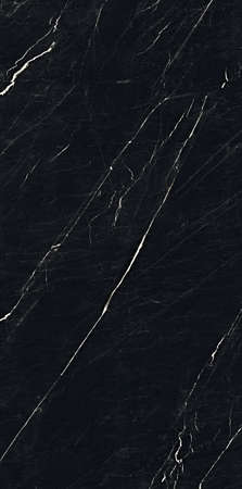 Nero Marquina marble design with polished finish with white veins use for wall and floor tiles applicationsの写真素材