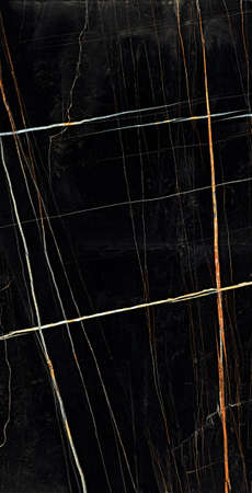 black color polished finish Statuario tiles design natural marbleの写真素材