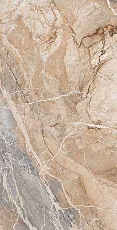 Blue Breccia marble design with polished finish natural texture and veins use for wall and floor tilesの写真素材