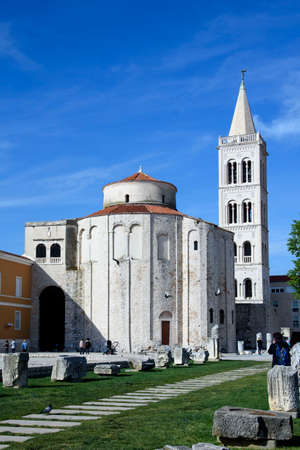 Church of Saint Donato in Zadar, Dalmatia region, Croatia, Europeの写真素材