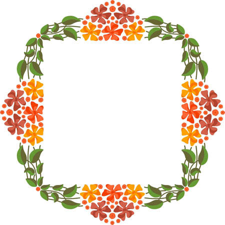 Vector floral frameのイラスト素材