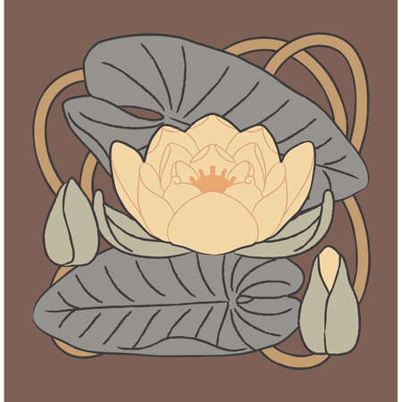 Vector floral element - Lillyのイラスト素材