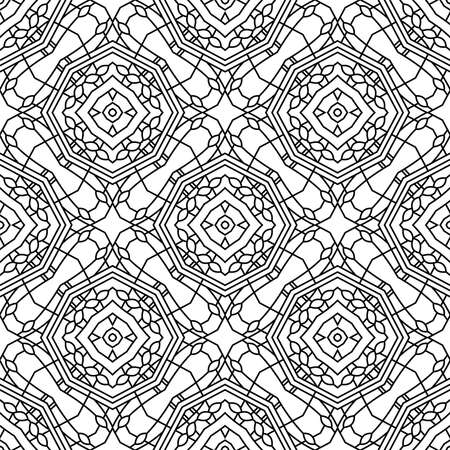 Abstract linear background, seamless pattern, vectorのイラスト素材