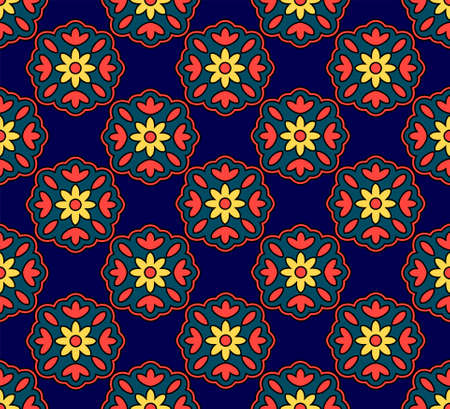 Chinese seamless floral pattern, vectorのイラスト素材