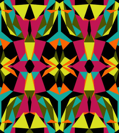 Carnival bright seamless pattern, african or brazilian ornament, vectorのイラスト素材
