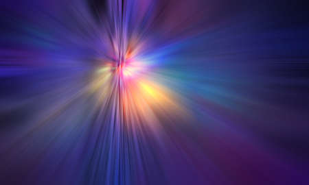 Abstract big data, speed, colorful fibers, rays, time travel tunnel background. 3D Illustrationの写真素材