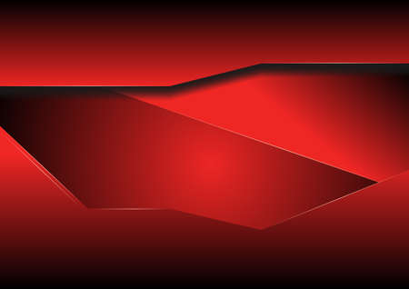 Abstract luxury shine modern technology vector background template. Geometric shape backdrop in red colorのイラスト素材
