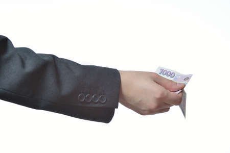 Hand with money