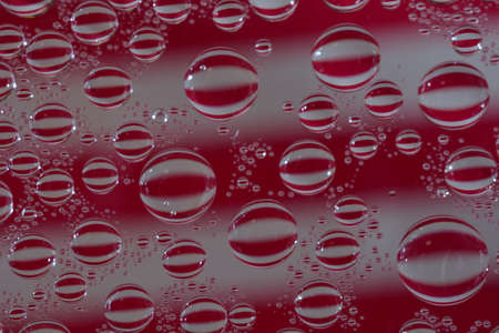 Water drops on glassの写真素材