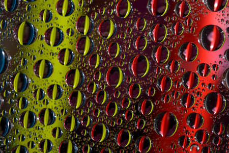 Water drops on glassの写真素材