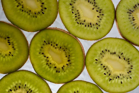 sliced ??kiwiの写真素材
