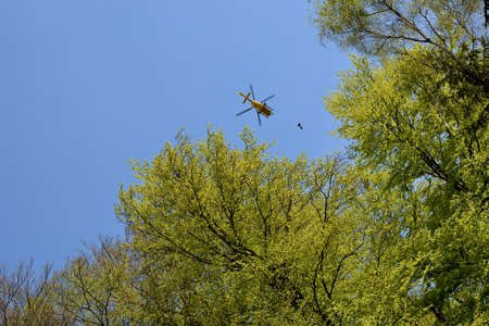 rescue helicopterの写真素材