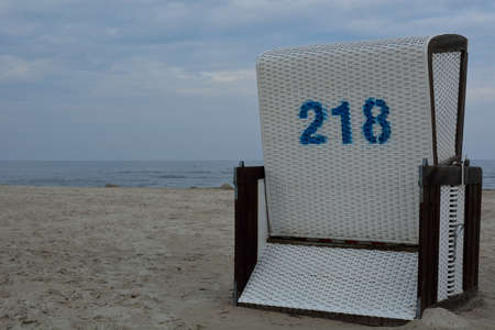 Cabin on the beachの写真素材