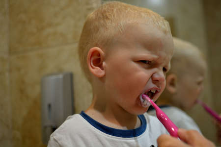 Baby with a brush