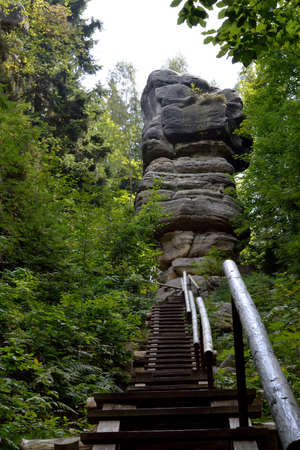 Wooden stepのeditorial素材